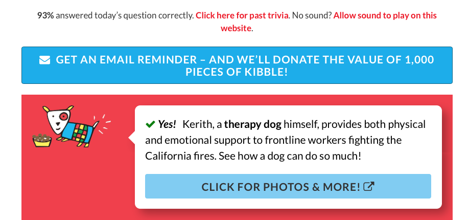 FreeKibble.com Question of the Day-Answer